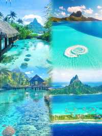 波拉波拉島！這片海藍到不像在地球