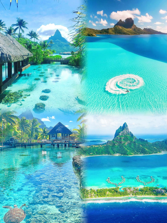 波拉波拉島！這片海藍到不像在地球