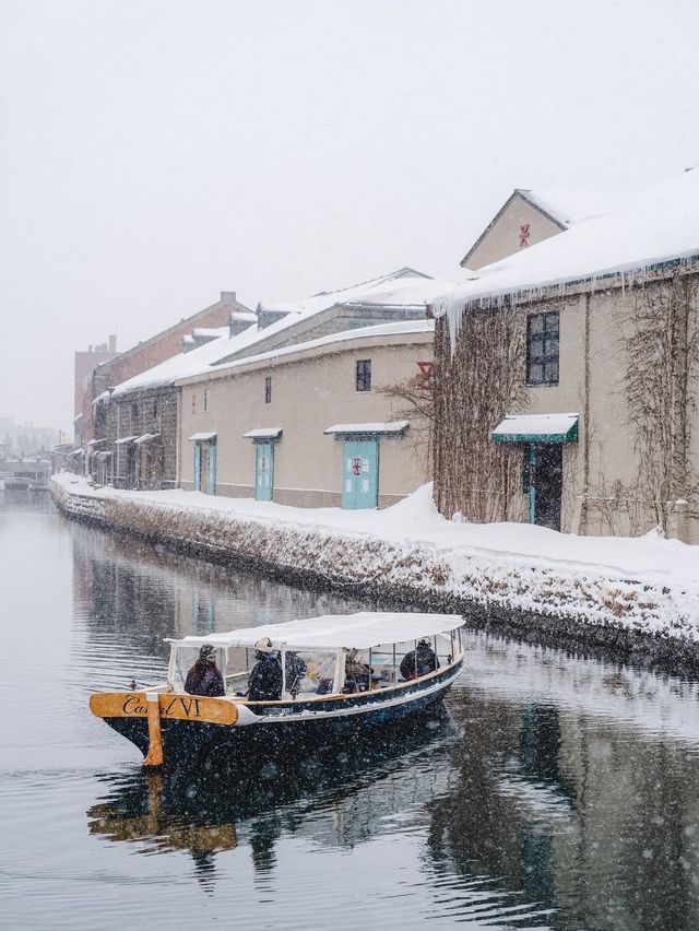 冬日小樽的浪漫物語雪與運河的日與夜