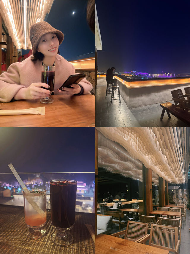 躺看洞庭湖日落絕美