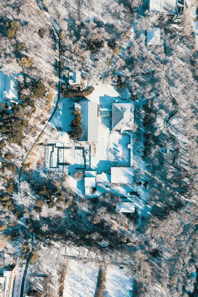 長春水文化生態園丨雪覆紅磚 水墨冬韻 長春水文化生態園丨雪覆紅磚 水墨冬韻