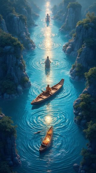 Stunning silhouette at sunset