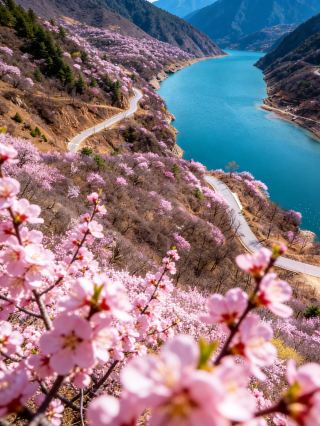 Southern Taihang Tianzhu Gully Wild Peach Blossoms | 2 Routes + Transportation Tips | Wuxia Flower Sea Blockbuster Who says you can only see peach blossoms in Nyingchi? Southern Taihang Tianzhu Gully