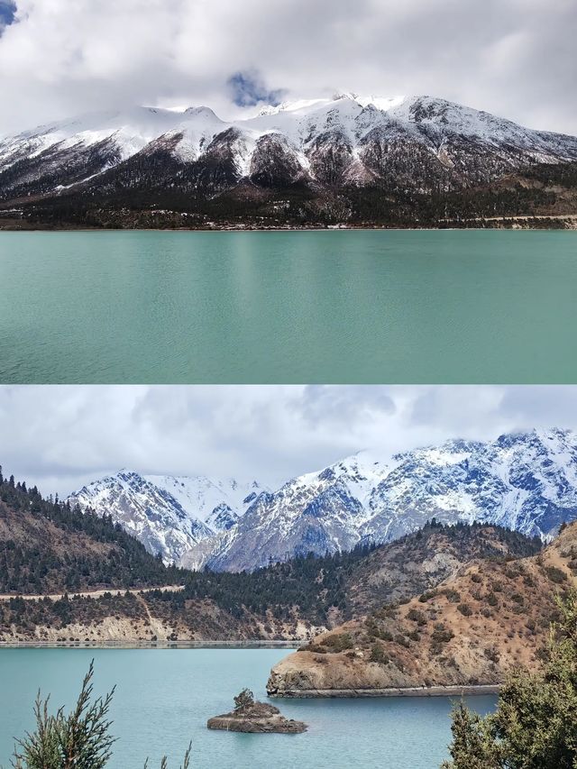 然烏湖，藏東雪山堰塞湖，雪山冰川藍寶石，川藏線治癒秘境
