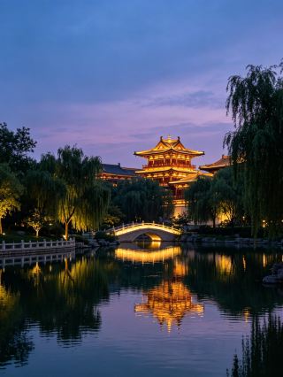 The ultimate night tour in Luoyang: Sui and Tang Luocheng Yingtian Gate sunset glory
