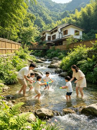 Dujiangyan creek valley standalone villa summer availability open for booking!