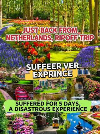 Got ripped off in the Netherlands, suffered for 5 days, a disappointing experience that led to collapse