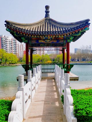 Pipa Bay Park | A cultural and natural lakeside park in the ancient town of Pingyuan, Dezhou, offering a leisure and ancient charm. Pipa Bay Park is located in the center of Pingyuan County, Dezhou, and is a national-level cultural and natural park.