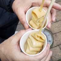 『ひろや』のオデン、キンパ、トッポキ、野菜チヂミ、