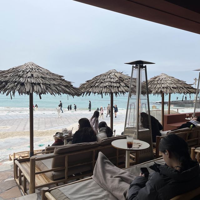 협재해변 코앞에서 커피를! 호텔샌드🌴