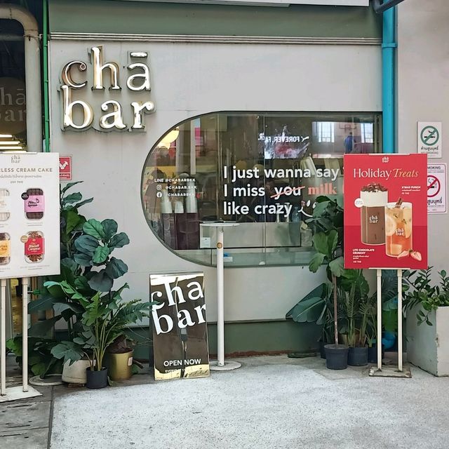 คาเฟ่ชา น่ารักๆเปิดใหม่ "cha bar"