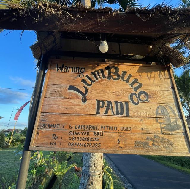 浪漫夕陽稻田晚餐 Warung lumbung padi 