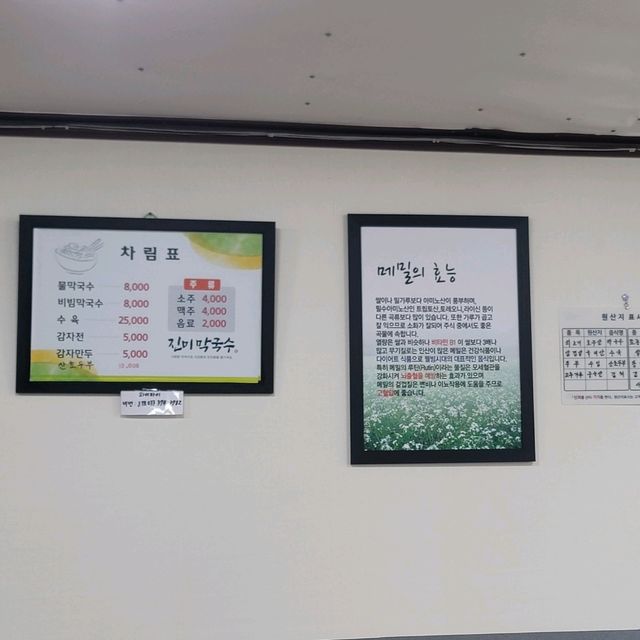 두근두근여름휴가 영월의 인기 막국수 맛집 진미막국수