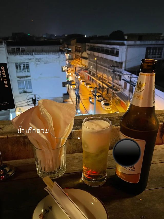 Rooftop bar • Chiang Mai วิวดีเกิ้น🍗🍺🌃✨🍻🍢