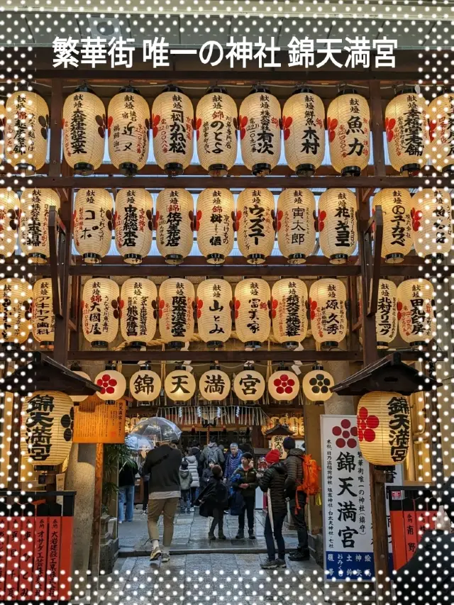 繁華街、唯一の神社【錦天満宮】の梅の花は、まだ八分咲きだけど綺麗だった