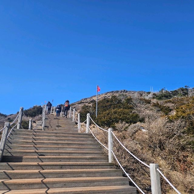 한발한발 올라 한라산 정상에 도착!! 