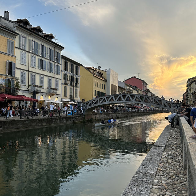 Lively atmosphere in Naviglio Grande