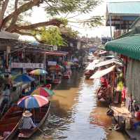รีวิว ตลาดน้ำดำเนินสะดวก ล่องเรือชมตลาด