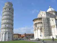 A tower with an angle, the Leaning Tower of Pisa