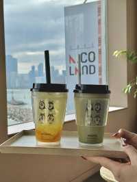 【釜山/海雲台】スカイカプセルが目の前のシベリアンハスキーカフェ