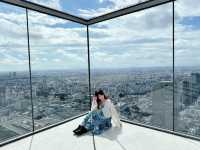東京涉谷sky景觀台 這邊真的要大推一下！這邊可以俯瞰全東京市區盡收眼底！有樓下玻璃景觀台也有樓上露天景觀