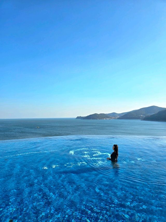 푸른 바다 노을까지 완벽한 여수 온수풀 숙소💙
