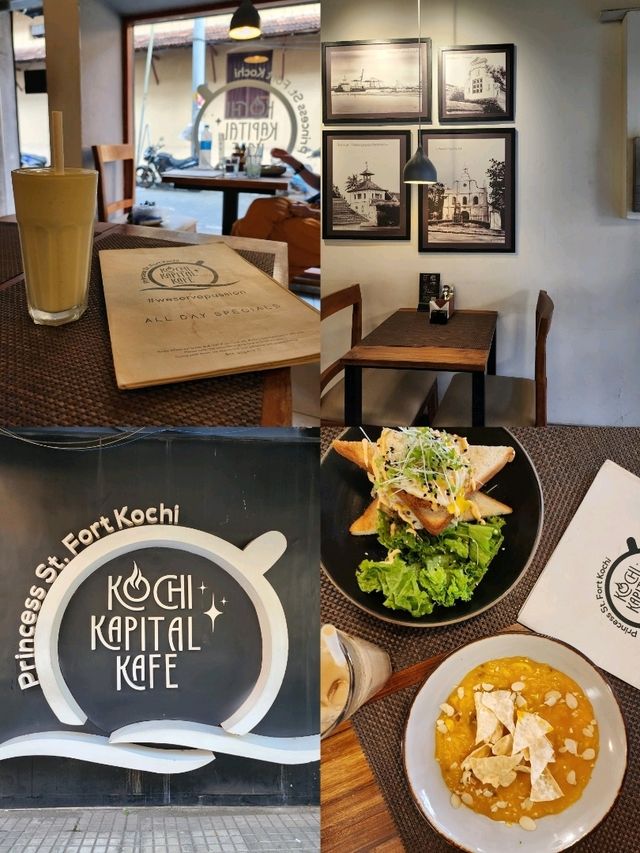 【コチ/インド】フォートコチのお洒落カフェ☕Kochi Kapital Kafe