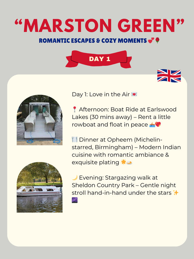 Marston Green 2-Days itinerary 
