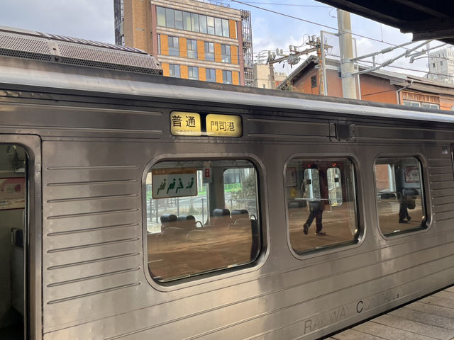 在来線で行く　小倉→門司港🚃@福岡
