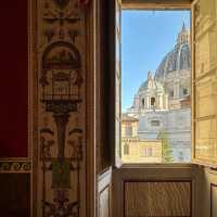 🎨✨ "A Brush with Divinity: One Heavenly Day in the Vatican Museums’ Courtyard