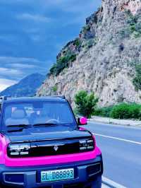 Rented a Pink Mini Tank with a driver —Adventure in Dali —My Cutest Road Trip Ever🚗💖🇨🇳