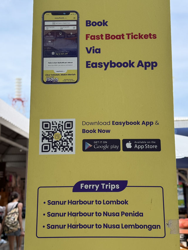 Boarding ferry at Sanur Harbour