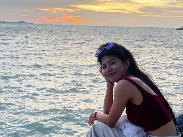 🌅 มุมลับดูพระอาทิตย์ตกที่วัดพระใหญ่ สมุย 🧘‍♀️✨