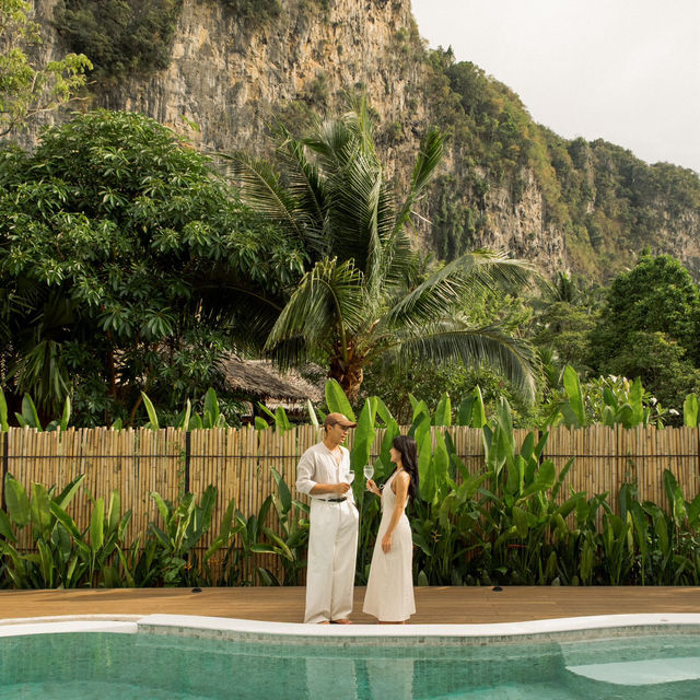 พูลวิลล่าเปิดใหม่ #กระบี่ วิวสวยมาก⛰️🛖🌴