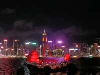 Harbour lights and city nights: Victoria Harbour view