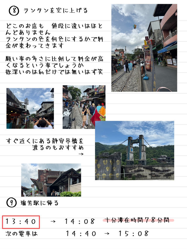 台北から十分までの電車の乗り方とチケットの買い方