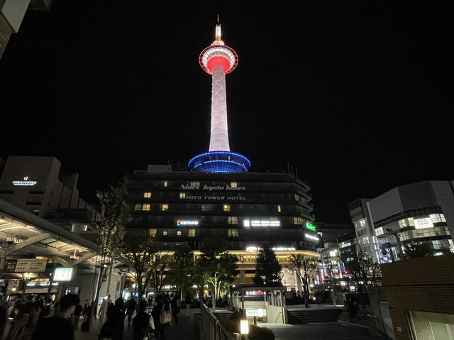 京都塔夜景初體驗｜站前地標的靜謐浪漫