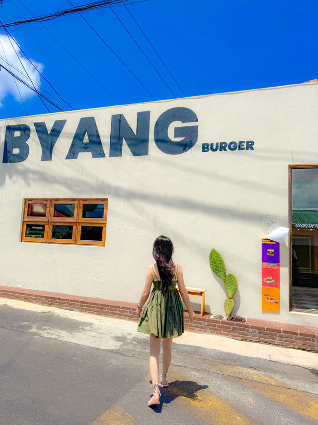 통문어가 들어간 수제버거 드셔보셨나요? 제주 버거 맛집, 비양버거