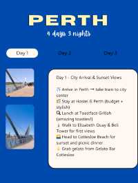 Perth 4 days! 🌇