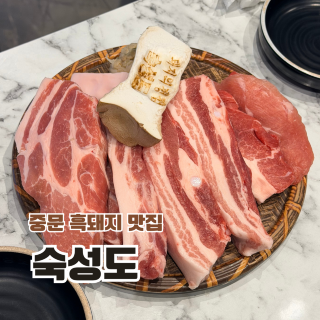 [제주 여행] 제주 흑돼지 최고봉! '숙성도 제주 중문점' 솔직 후기 🥩✈️