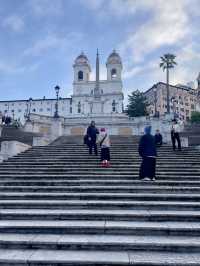 Springing up the Spanish Steps!