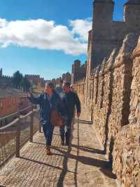 the medieval walls of Avila Spain 