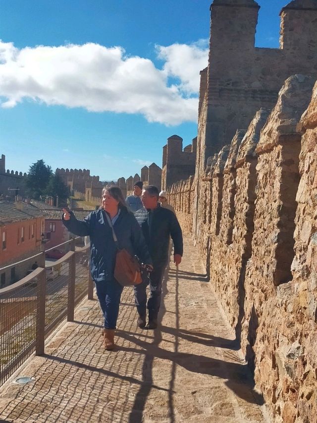 the medieval walls of Avila Spain 