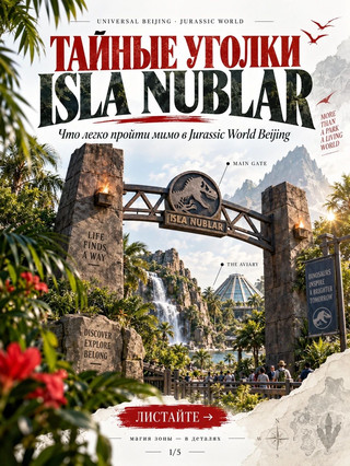 🇨🇳 Самые потаённые уголки Jurassic World Isla Nublar в Пекине: что легко пройти мимо