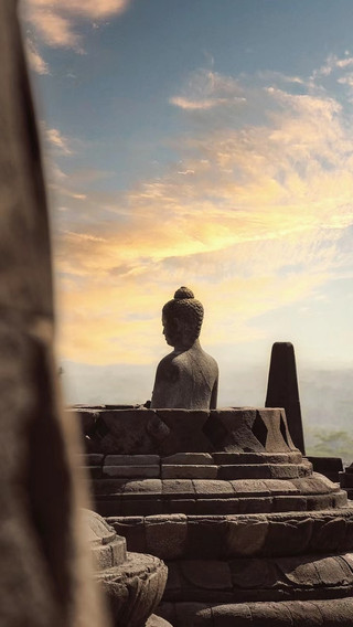 Checking in at Borobudur!