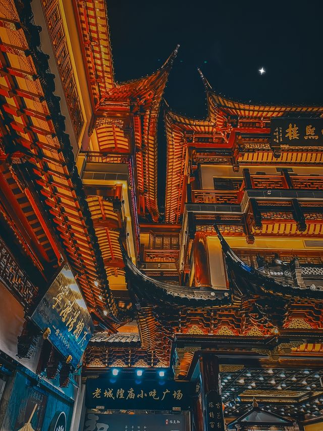 夜遊豫園，不錯的拍照打卡點