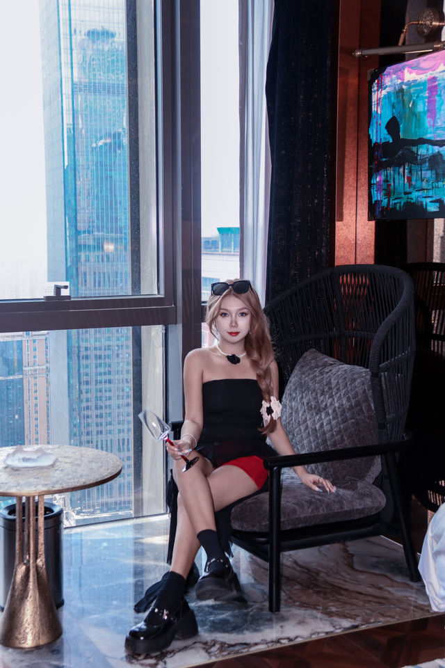 重慶雲端酒店太美了好愛這裡的江景