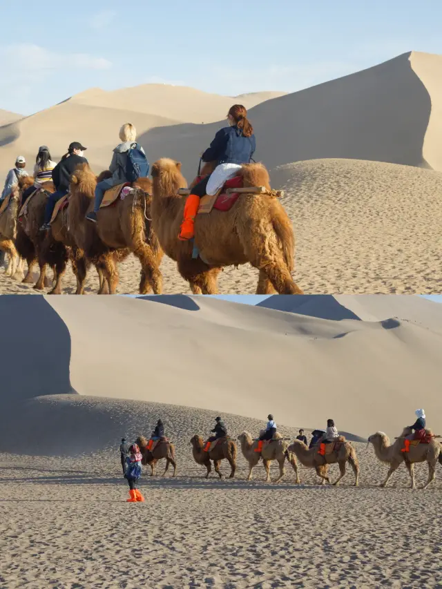 Dunhuang is a great place for healing, playing in the sand, and riding camels