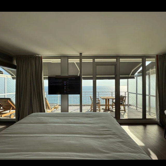Views of Mediterranean Sea from Le meridien France hotel 