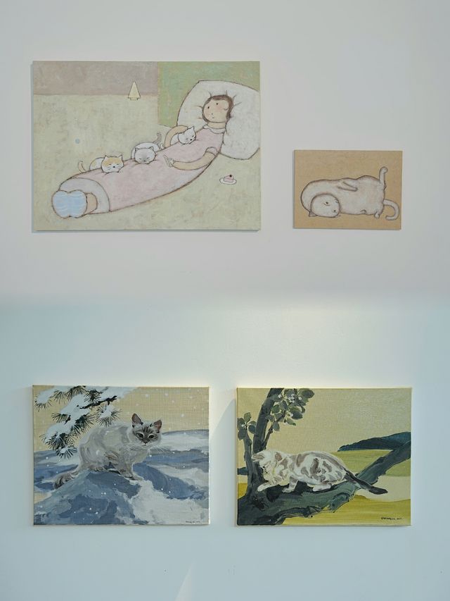 藝展上新 | 看月下花間小貓踏福而來